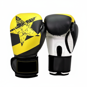 Prix de gros 100% équipement de boxe en cuir de vachette dernière conception gants de compétition professionnels avec fermeture à lacets - Product Image 1