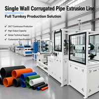 Ligne de production de tuyaux ondulés flexibles en LDPE 100 % recyclé en ligne, système de refroidissement à double circulation eau-air