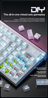 ATTACK SHARK Nouveau Modèle R98 HE Clavier Filaire à Déclenchement Rapide en Fibre de Carbone Forgée avec Interrupteur Magnétique et Bouton RGB Lightbox 8000Hz