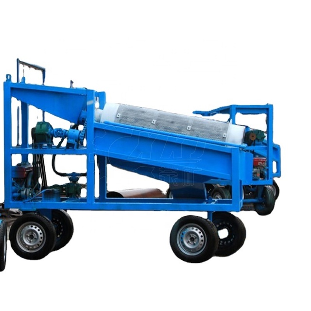 Heavy Duty High Capacity Rock Trommel Screen with Portable Rotary Drum 50-300 TPH Engine & Motor Driven