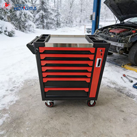 Chariot à outils en métal de haute qualité pour atelier et garage avec poignée