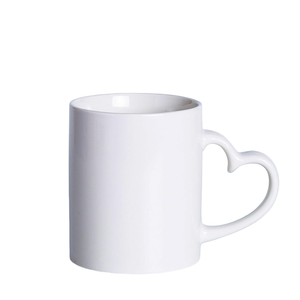 แก้วเซรามิกหูจับรูปหัวใจสีขาว/แก้วมัคถ้วยเคลือบแก้วถ่ายเทความร้อนขายส่งพร้อมของขวัญโลโก้ตามสั่ง - Product Image 2