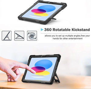 <span class=keywords><strong>Custodia</strong></span> <span class=keywords><strong>per</strong></span> <span class=keywords><strong>Tablet</strong></span> <span class=keywords><strong>per</strong></span> <span class=keywords><strong>Samsung</strong></span> Galaxy Tab A9 Plus 11 pollici X210 Rubber gomma resistente agli urti di rotazione 360 a mano supporto della tracolla - Product Image 4