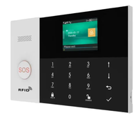Kit Sistem Alarm Keamanan Sensor Gerak PIR Bahan ABS Kontrol Aplikasi Smart Life Wi-Fi GSM Alarm Klakson