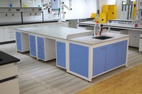 Étagère à réactifs pour banc de laboratoire scolaire ESD, plan de travail chimique, armoire de salle blanche hospitalière, construction métallique, résistant aux acides, phénolique
