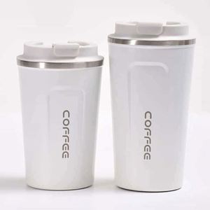 1. 304 Stainless Steel <b>Coffee</b> Mug Portable Car Thermos Business Office Gift Dual-Drink Mug - Product Image 4