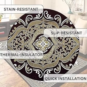 Chenille Tapis 5x7 Pieds Tapis En Velours Doux pour Salon Hall et Chambre Tapis De Sol pour Home Designer Dari pour Sol - Product Image 4