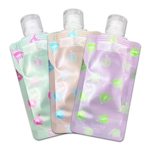 Custom Transparent Liquid Pouch Spout Bag Stand Up Beverage Plastic Package Pouch With Spout