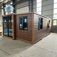 25 ㎡   Maisonnette préfabriquée moderne ignifuge et bien équipée de 20 pieds, extensible, pour salon de repos extérieur polyvalent