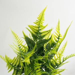 <span class=keywords><strong>Bonsai</strong></span> hoja persa Micro paisaje decoración helecho en maceta Artificial para sala de estar decoración de escritorio planta verde para el hogar - Product Image 2