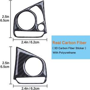 Untuk Honda Civic Generasi ke-10 2016 2017 2018 2019 2PCS Stiker Tombol Setir Serat Karbon Panel Saklar Dekorasi Trim Cover - Product Image 6