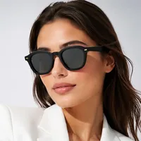 Lunettes de soleil carrées rétro noires pour hommes et femmes, décontractées, pour la conduite, les activités de plein air, protection UV400, tendance streetwear, accessoire quotidien, lunettes d'été