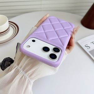 ฝาหลังมือถือหนัง PU กันกระแทกพื้นผิวเพชรเคสโทรศัพท์สำหรับ <span class=keywords><strong>iPhone</strong></span> 17 <span class=keywords><strong>PRO</strong></span> <span class=keywords><strong>MAX</strong></span> 16 15 14 13 <span class=keywords><strong>12</strong></span> 11 iPhone17 <span class=keywords><strong>Air</strong></span> - Product Image 5
