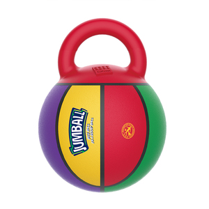 GiGwi Interactive Pet Sports Gummi Basketball Luftgepumptes Hundes pielzeug 14cm Basketball mit Gummi griff für mittlere Hunde - Product Image 2