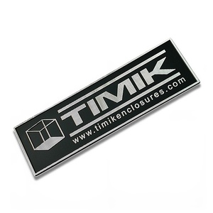 Targhette in Lega <span class=keywords><strong>di</strong></span> Alluminio Personalizzate con Taglio Diamantato, Badge Stampati in Letterpress a Tema Aziendale, Pressofusione per Apparecchiature Elettroniche - Product Image 5