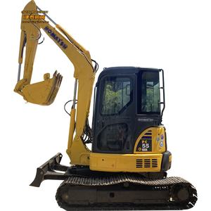 Mini-excavatrice Komatsu PC55 d'occasion, excavatrice Komatsu pour travaux municipaux, aménagement paysager, économique, haute qualité, fiable. - Product Image 1