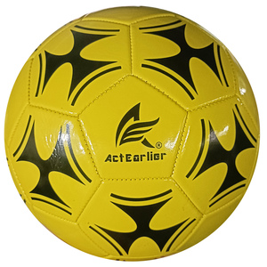 Palloni da <span class=keywords><strong>Calcio</strong></span> Colorati con Motivo Verde/Giallo, Misura Ufficiale 5, con LOGO Personalizzato, per Allenamento e Partite, per Adulti e Bambini - Product Image 1