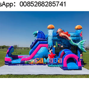 Kids Commercial Inflatable Bounce House Lovely Candy Cane Theme Jumping Castle with Slide Combo Made of Durable PVC Party Rental - Product Image 5