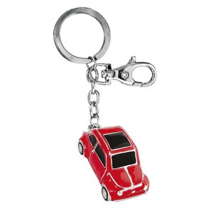 Llavero Clásico de Cuero Rojo con Diseño Metálico, Elegante Llavero Sin Caja - Product Image 1