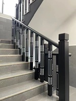Rampe d'escalier en alliage d'aluminium résistant à la rouille, style chinois moderne, luxe, pour intérieur/extérieur, villa, balcon