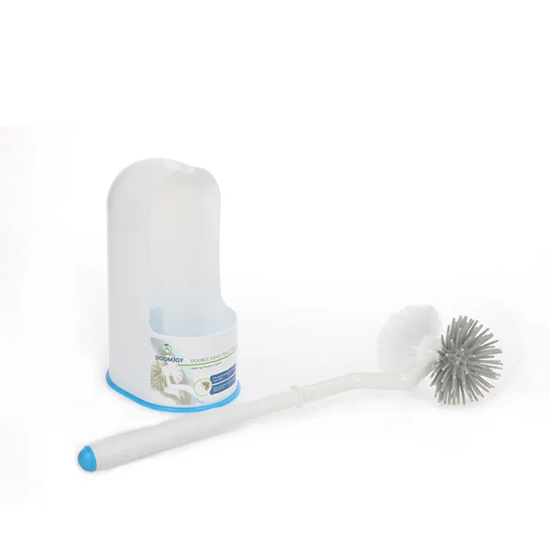 BOOMJOY B3 silicone toilet brush 2 sides with holder silicone