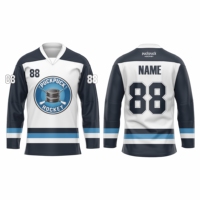 Jersey Hoki Es Custom Tackle Twill 100% Poliester Warna Logo Nama Nomor Kustom Atasan Latihan Hoki Es