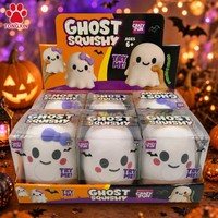 Jouet Squishy Fantôme TONGXIN en TPR, Jouet Sensoriel Extensible et Souple pour Halloween, Vente en Gros, Logo Personnalisé, OEM