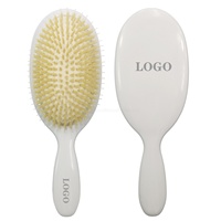 Brosse à cheveux de soins de massage à coussin d'air en nylon doux au toucher mat et blanc pour filles avec logo personnalisé Vente en gros