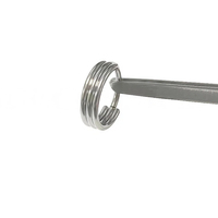 Thorrk G23 Anneau de piercing nasal en titane à clipser, segmenté 3-en-1, bijou de piercing nasal à anneau extérieur
