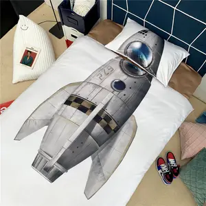 ชุดผ้าปูที่นอนผ้าฝ้ายลายการ์ตูนสำหรับเด็ก,ผ้านวมคลุมเตียงชุดเครื่องนอนลายตลกปี3D