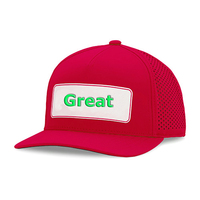 Gorra de béisbol personalizada Golf Polo Style Performance Sombreros Gorras Golf PVC Patch Gorras