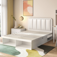 Suite de chambre à coucher moderne de luxe personnalisée Lit King Size Lits Queen-Size Double Espace de rangement Chambre à coucher en bois contemporaine Hôtels