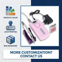 Outil de perceuse à ongles électrique Rechargeable professionnel 30000 tr/min ensemble de mèches de polisseuse portable pour pédicure en plastique avec prise américaine