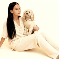Pull-over de luxe personnalisé Joymay pour chien et chien, pyjama pour garder la chaleur, sweat à capuche pour chien, automne et hiver, ensemble de vêtements pour famille et animaux de compagnie