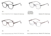 Monture de lunettes optiques carrées marron en TR90 avec branches en acétate, légères, à monture complète, pour hommes et femmes, personnalisables OEM