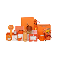 Ensemble de cadeaux personnalisés pour demoiselles d'honneur, Saint-Valentin, fête des mères, anniversaire, mariage, invités, comprenant un ventilateur à fleurs, un parapluie, un humidificateur et un porte-documents en cuir