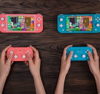 Baru 8BitDo Lite 2 Gamepad gigi biru pengendali permainan untuk NTD Switch Android Raspberry Dual Joystick Turbo Gamepads Joypad
