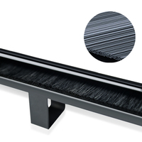 Precio al por Mayor U-KCOM 4RCM-02 Negro, Caja Organizadora de Cables de 4 Puertos, 1U, 19 Pulgadas, para Rack de Servidor y Gabinete de Red