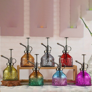 Vase pulvérisateur en verre côtelé de 200 ml, petit flacon pulvérisateur d'eau pour jardin, brumisateur pour l'entretien des plantes et des fleurs - Product Image 3