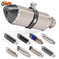 Silencieux d'échappement de moto 51 mm universel pour moto sportive avec DB Killer pour Tmax500 FZ6 Mt07