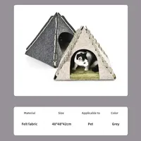 Indoor Faltbares Katzen dreieck Haus Filz Katze Tipi Bett