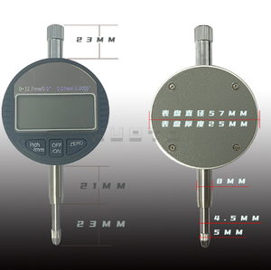 0-12.7 मिमी इलेक्ट्रॉनिक डिजिटल डिस्प्ले डायल गेज 0.01 मिमी माइक्रोमीटर गहराई माप संकेतक 0.001 मिमी की सटीकता के साथ - Product Image 6