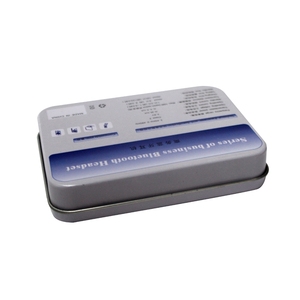 Bán buôn có thể được tùy chỉnh hình chữ nhật kim loại sắt hộp với cửa sổ trong suốt Bìa Kẹo sô cô la Pill trà tin - Product Image 4