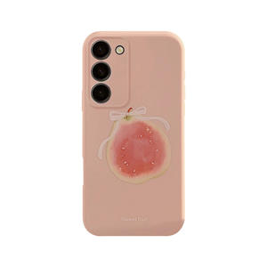 Lusso rosa Guava frutta stampata antiurto TPU morbido custodie per telefono cellulare per <span class=keywords><strong>Samsung</strong></span> per Galaxy S25 A54 <span class=keywords><strong>A21S</strong></span> A34 impugnatura per telefono - Product Image 1
