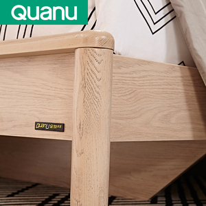 Bois, meuble <span class=keywords><strong>de</strong></span> lit moderne <span class=keywords><strong>de</strong></span> 1.8M, lit en chêne blanc, avec <span class=keywords><strong>table</strong></span> <span class=keywords><strong>de</strong></span> <span class=keywords><strong>chevet</strong></span>, bon marché - Product Image 3
