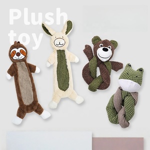 USMILEPET Best Sell <strong>Rabbit</strong> Fur Linen Dog Sound Plush <strong>Toys</strong> Chewing and Teeth Grinding <strong>Pet</strong> Chew Squeak <strong>Toys</strong> for Medium Large Dogs - Product Image 1