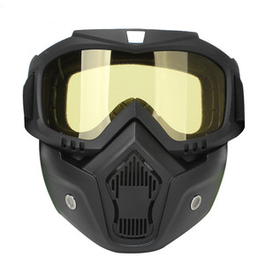<span class=keywords><strong>Masque</strong></span> facial complet de <span class=keywords><strong>moto</strong></span> rétro coupe-vent bon marché avec protection faciale tactique à lentilles colorées - Product Image 3
