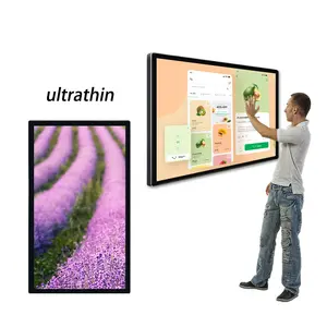 32 inch touch screen wall mount pc digital advertising board lcd interactive smart board touch tv