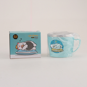 Cangkir minum anak-anak, Stainless Steel, cangkir susu desain kartun dengan tutup 500ml - Product Image 6