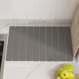Stone <strong>Drying</strong> <strong>Mat</strong> for <strong>Kitchen</strong> Counter Large Stone Dish <strong>Drying</strong> <strong>Mat</strong> Foldable Absorbent Diatomaceous Earth Quick Dry Bath <strong>Mat</strong> - Product Image 4